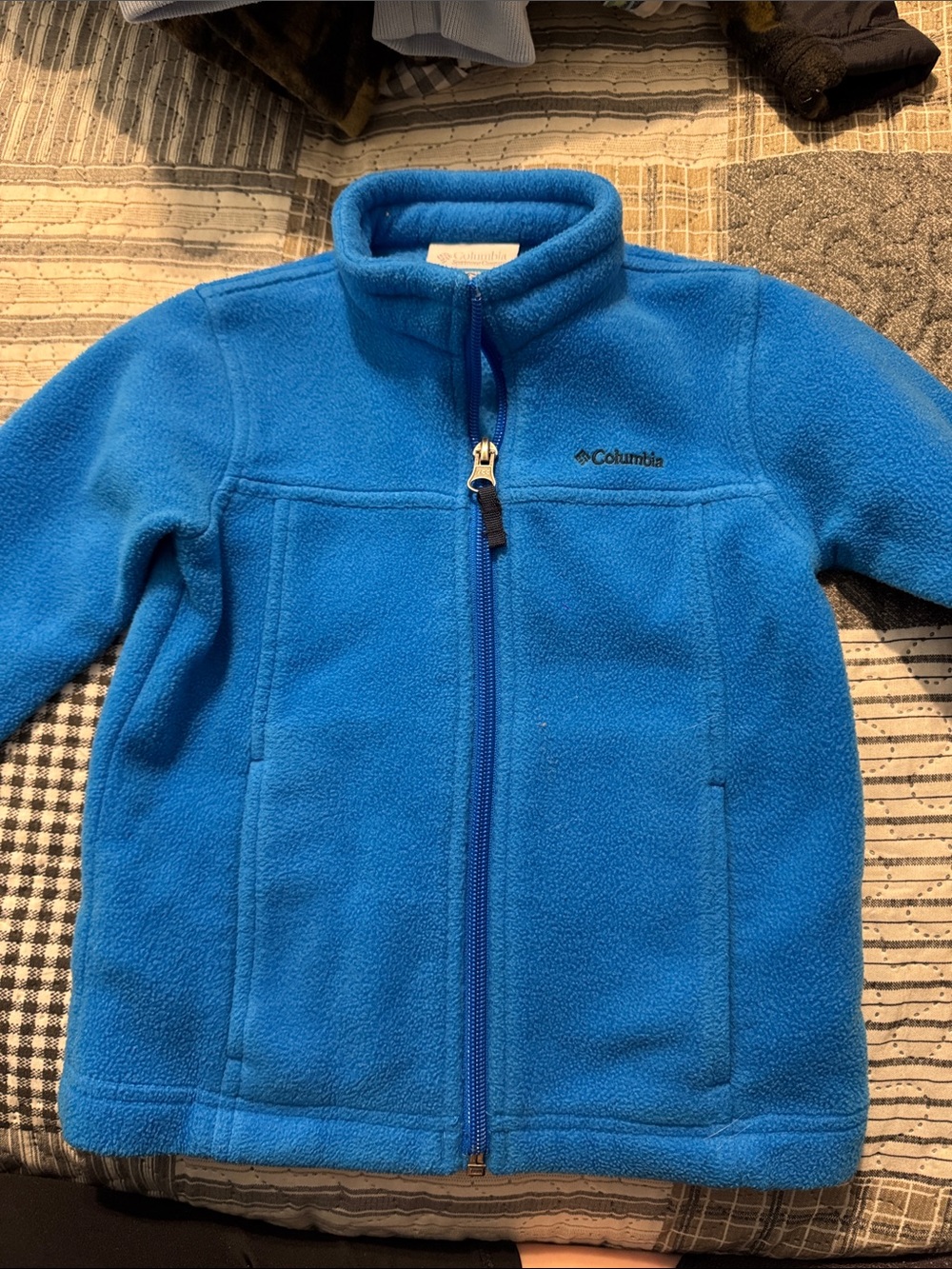 Columbia Electric Blue Full-Zip Fleece Jacket